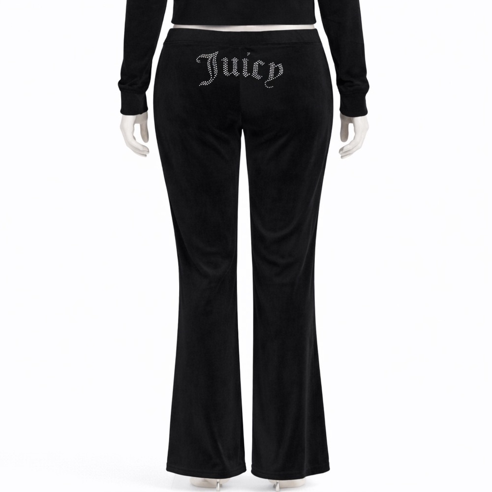 Juicy Couture Black Velour Pants (NWT) Sz L